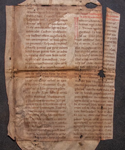 Leaf of Passionale in Latin  [Italy, 12th century, first half] Lives of St Felicity and St Clement