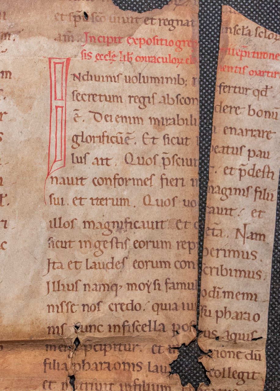 Leaf of Passionale in Latin  [Italy, 12th century, first half] Lives of St Felicity and St Clement