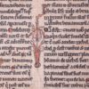Leaf of Passionale in Latin  [Italy, 12th century, first half] Lives of St Felicity and St Clement