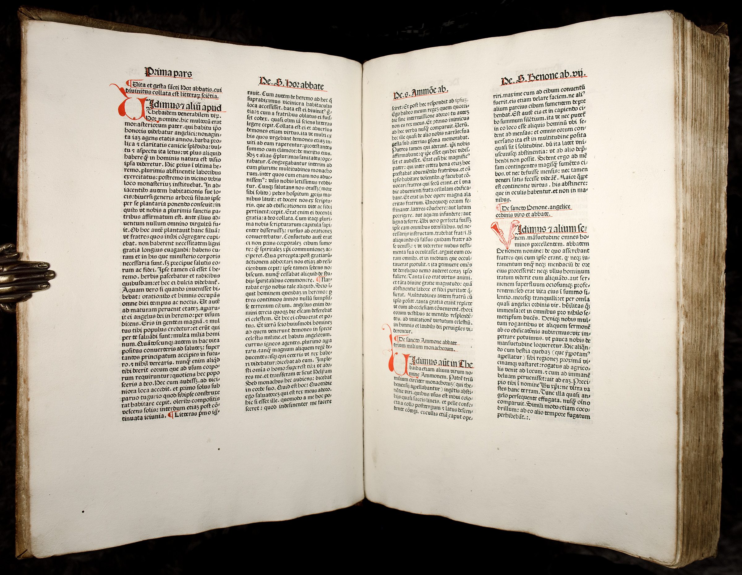 Superb illuminated copy of Koberger’s ‘Jerome’ 1478 in contemporary binding