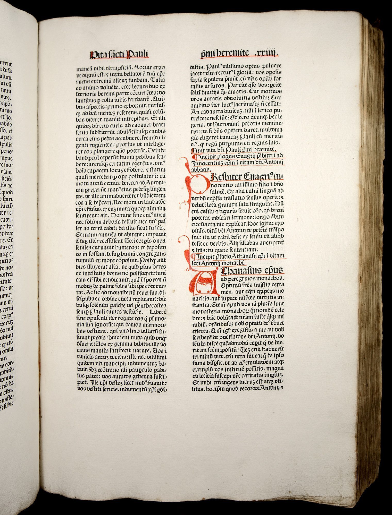 Superb illuminated copy of Koberger’s ‘Jerome’ 1478 in contemporary binding