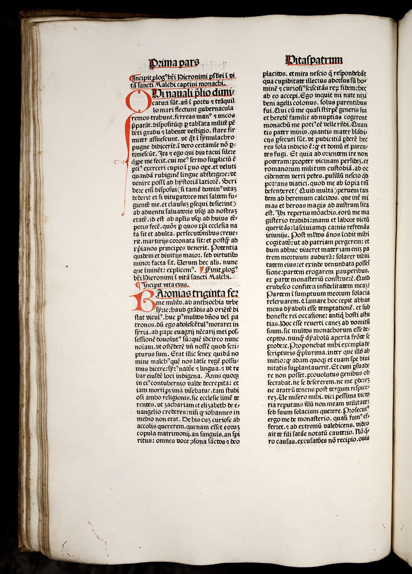 Superb illuminated copy of Koberger’s ‘Jerome’ 1478 in contemporary binding