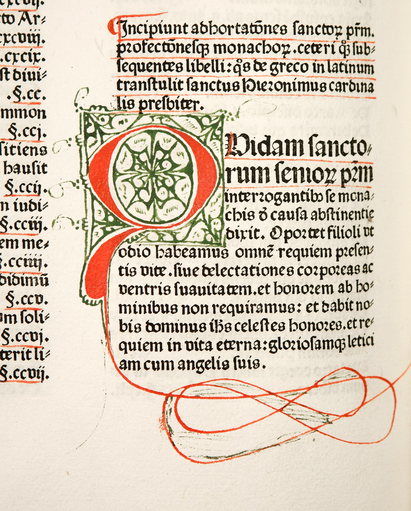 Superb illuminated copy of Koberger’s ‘Jerome’ 1478 in contemporary binding