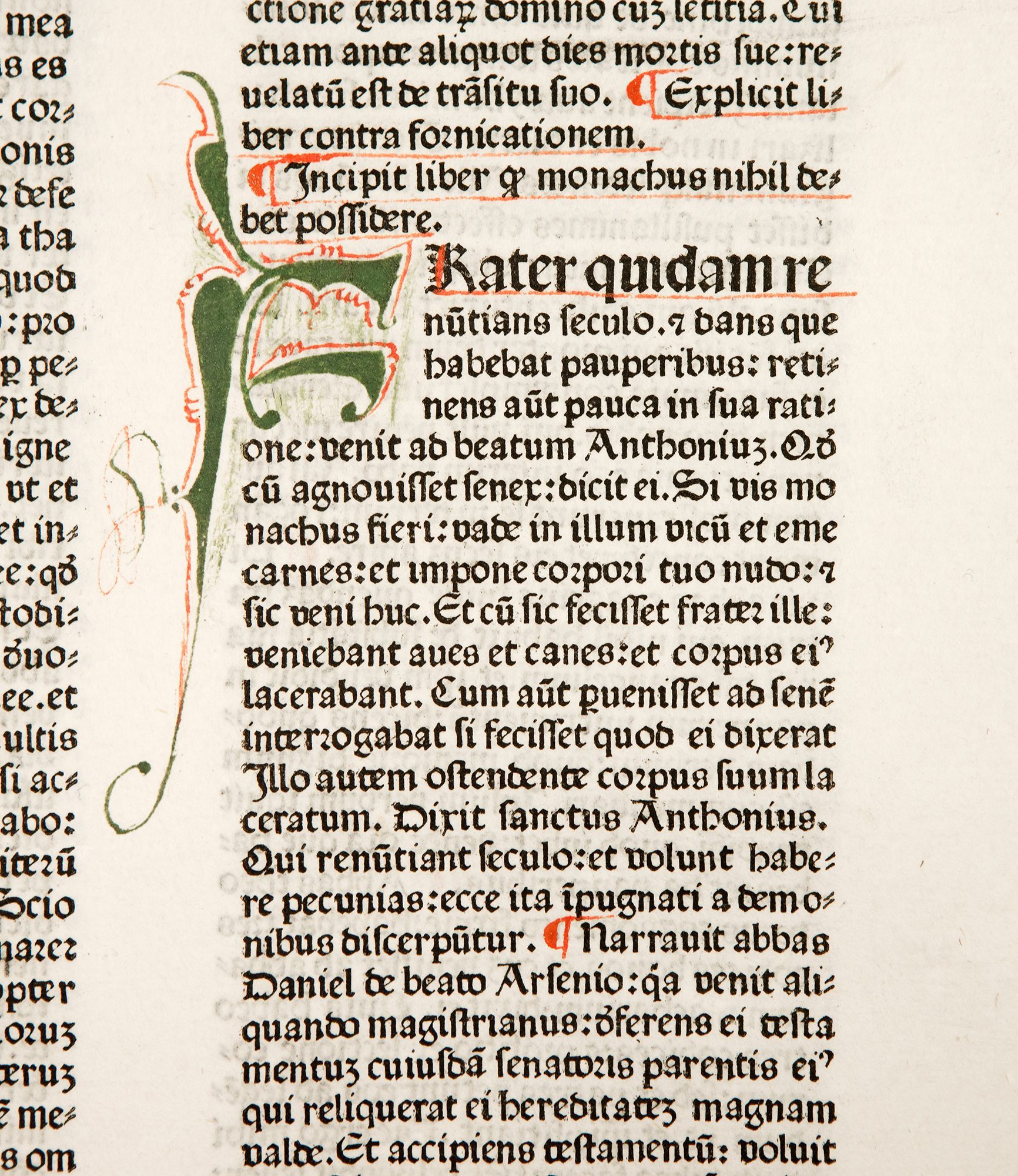Superb illuminated copy of Koberger’s ‘Jerome’ 1478 in contemporary binding