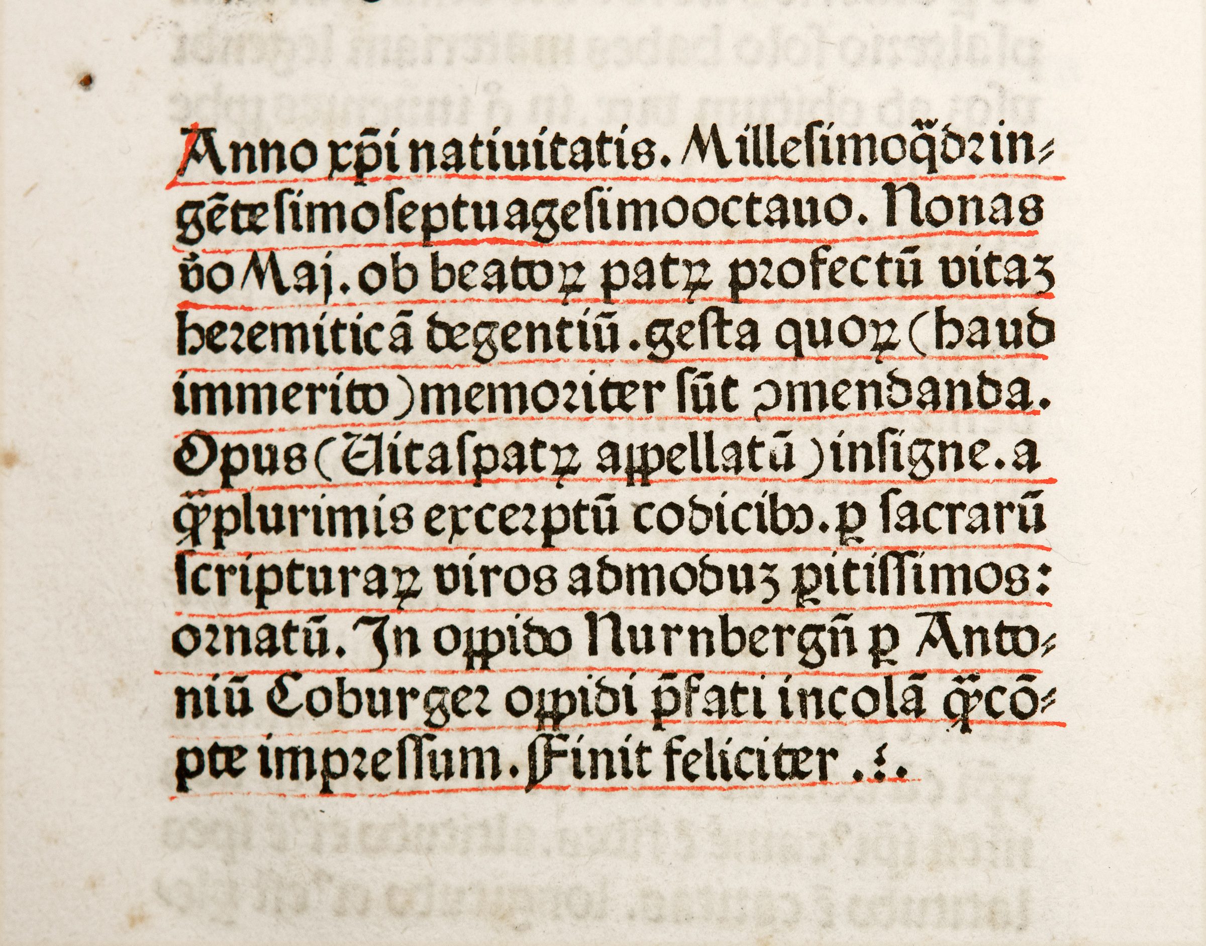 Superb illuminated copy of Koberger’s ‘Jerome’ 1478 in contemporary binding
