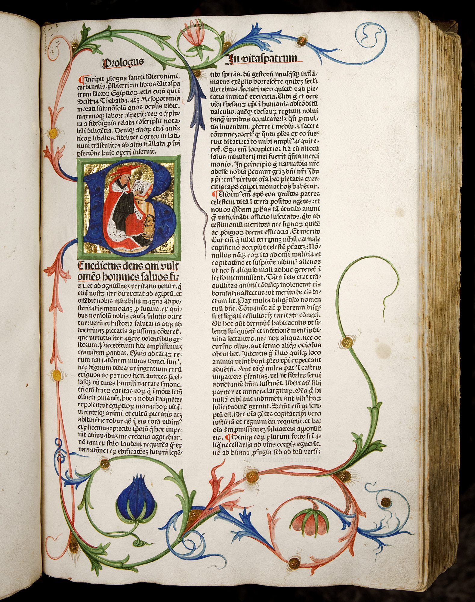 Superb illuminated copy of Koberger’s ‘Jerome’ 1478 in contemporary binding