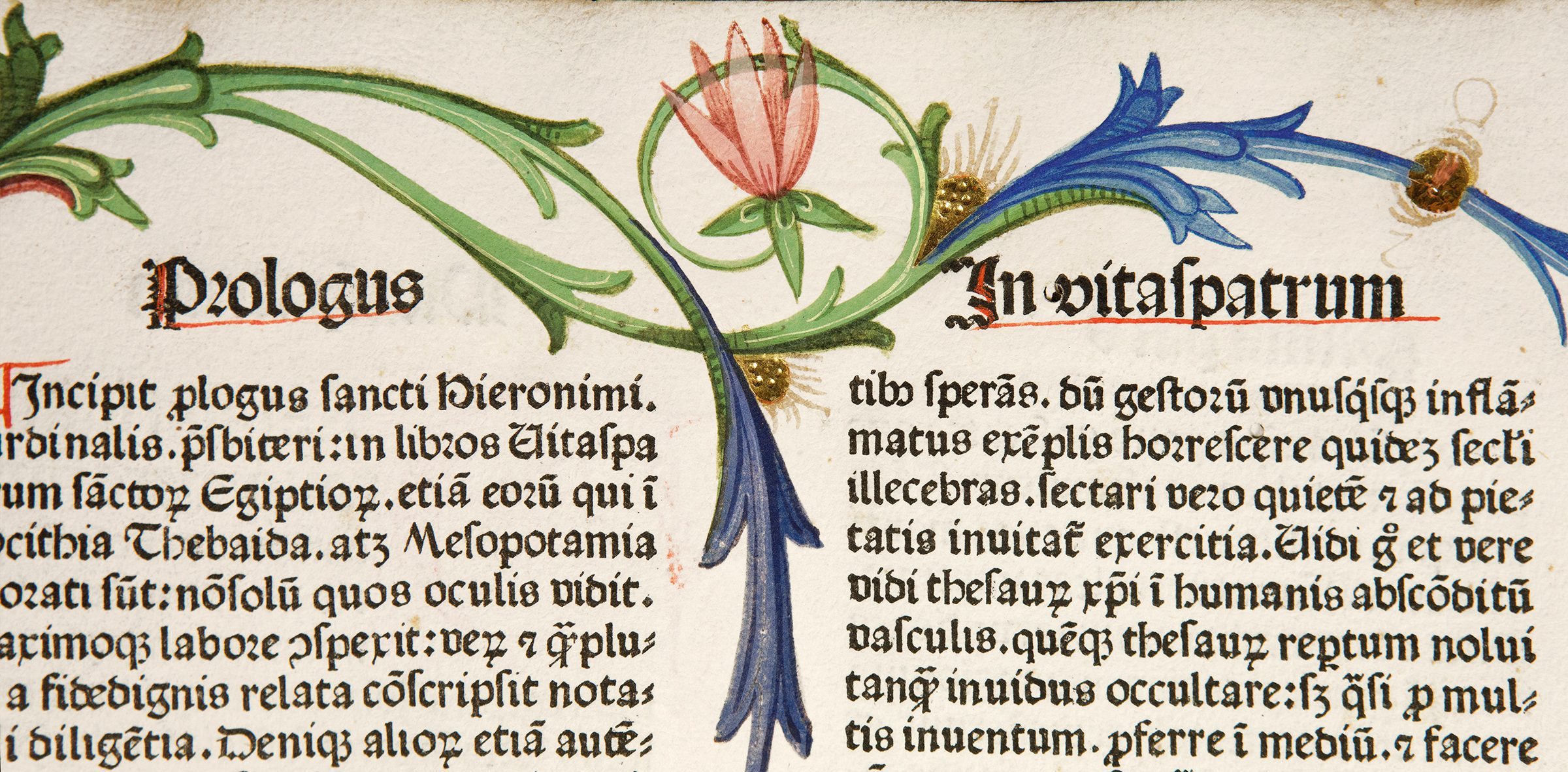 Superb illuminated copy of Koberger’s ‘Jerome’ 1478 in contemporary binding