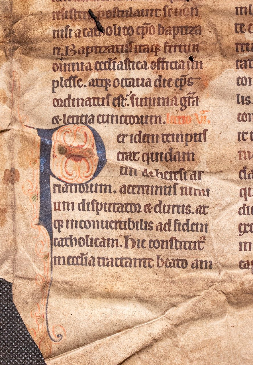 Elegant English Early Gothic Script from late C12th Passionale – Paulinus of Milan Elegant English Early Gothic Script from late C12th Passionale – Paulinus of Milan