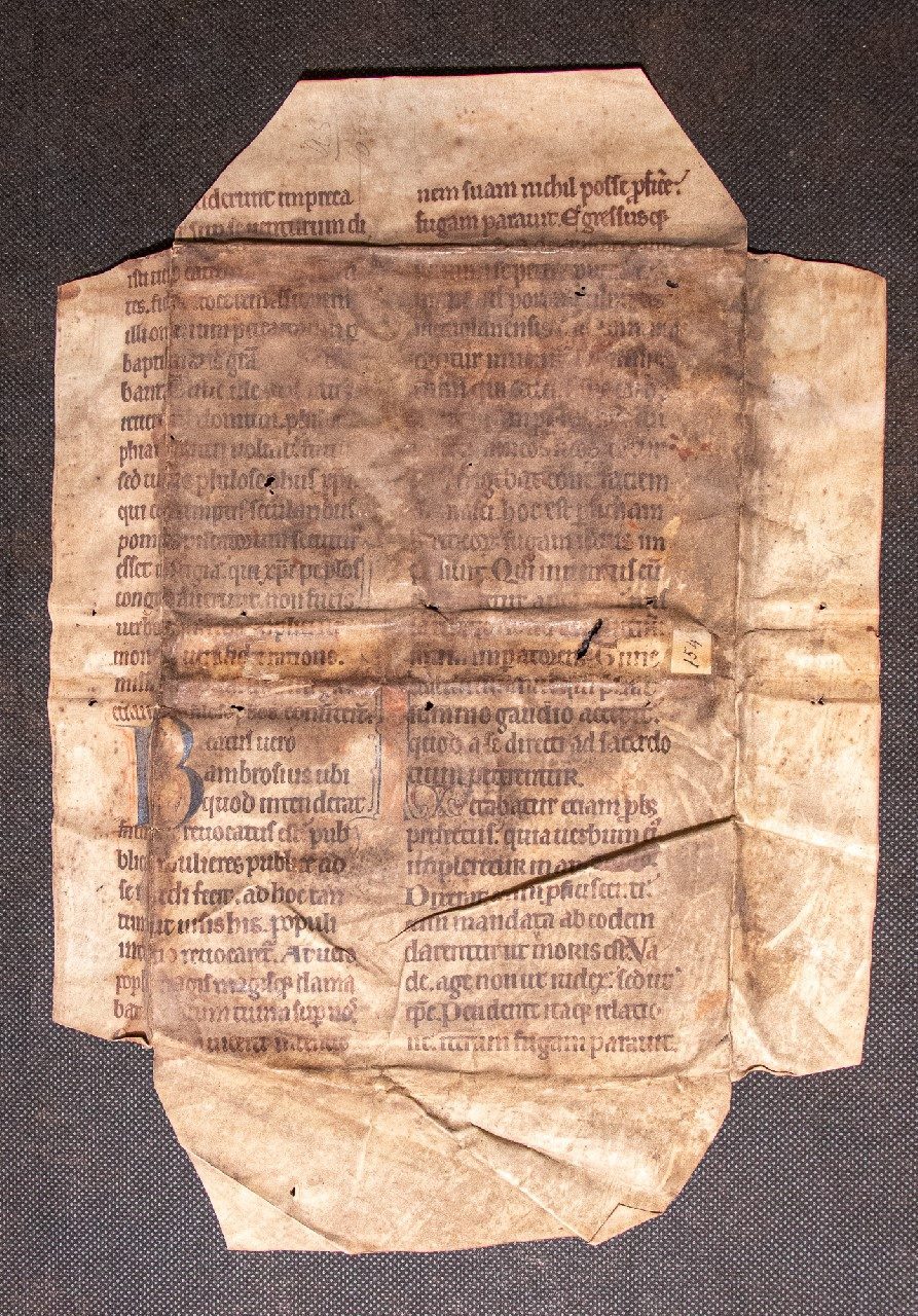 Elegant English Early Gothic Script from late C12th Passionale – Paulinus of Milan Elegant English Early Gothic Script from late C12th Passionale – Paulinus of Milan