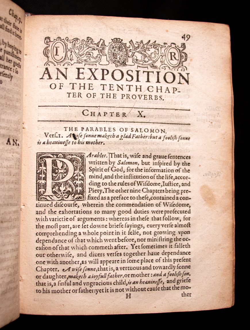 Plaine and familiar exposition of the Proverbs 1608 by Dod & Cleaver