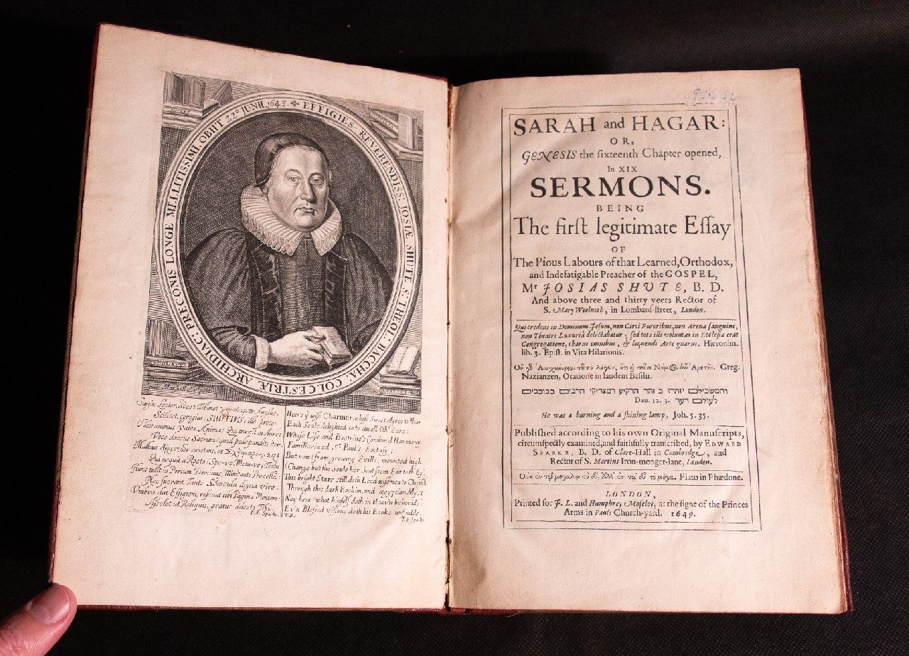Sarah and Hagar: or, Genesis the sixteenth chapter opened, in XIX sermons. 1649 Josiah Shute
