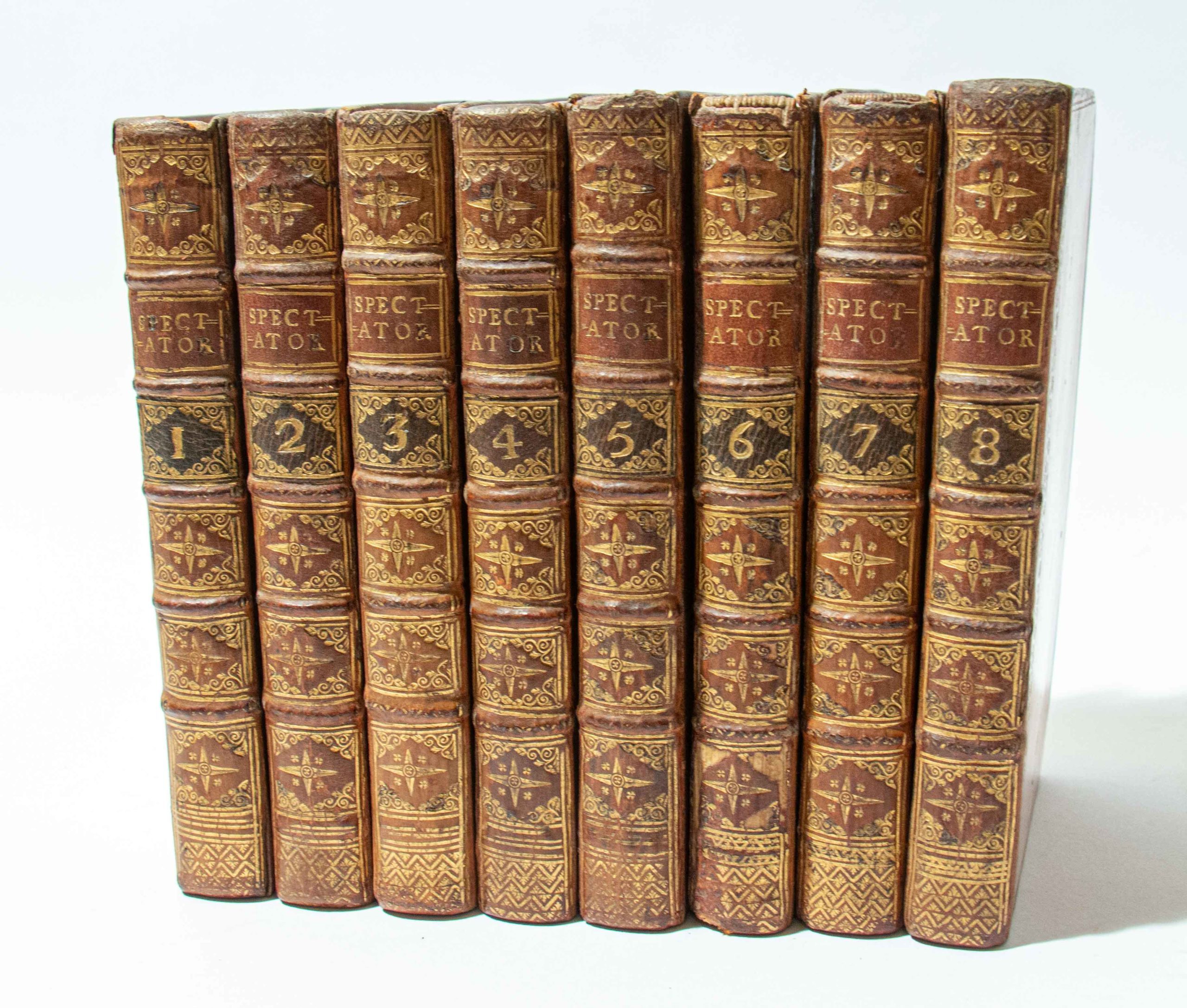 The Spectator 8 volumes in lovely contemporary morocco binding