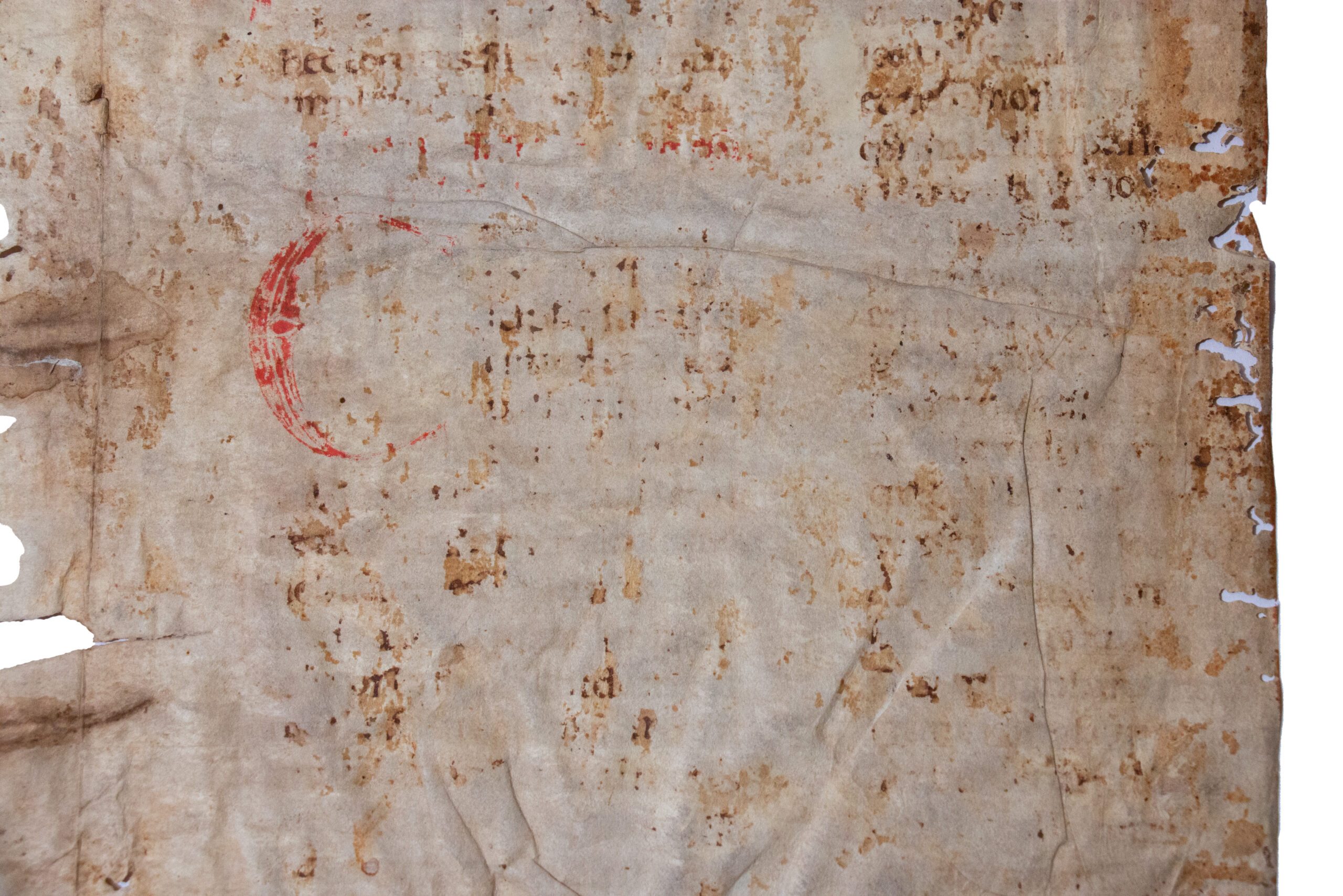 St Augustine on John 17, the High Priestly Prayer on a huge bifolium C12th, Italy