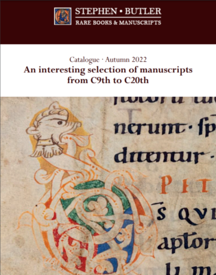 Catalogues Stephen Butler Rare Books & Manuscripts