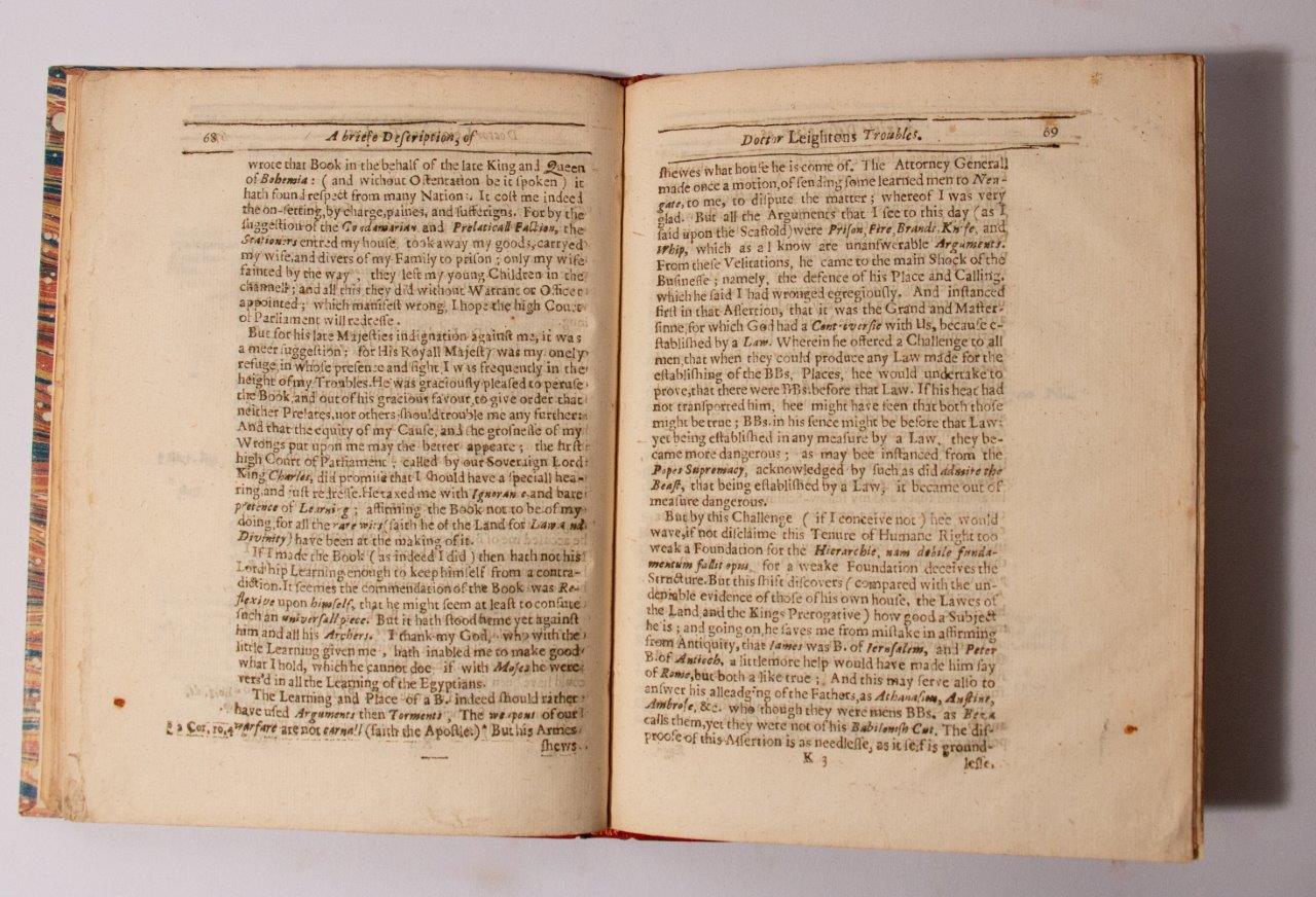 LEIGHTON, Alexander “Whipped, ears cut off, nose slit and face branded with SS” 1646