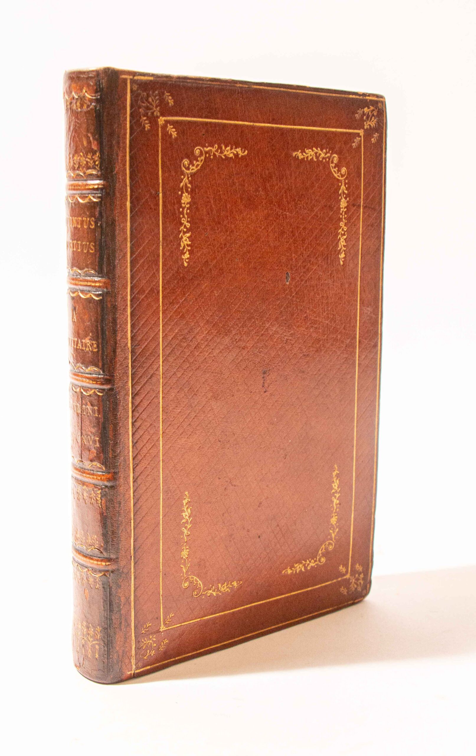 A superb 18th century diced Russia leather binding by Roger Payne; ‘Curtius Rufus’ 1716