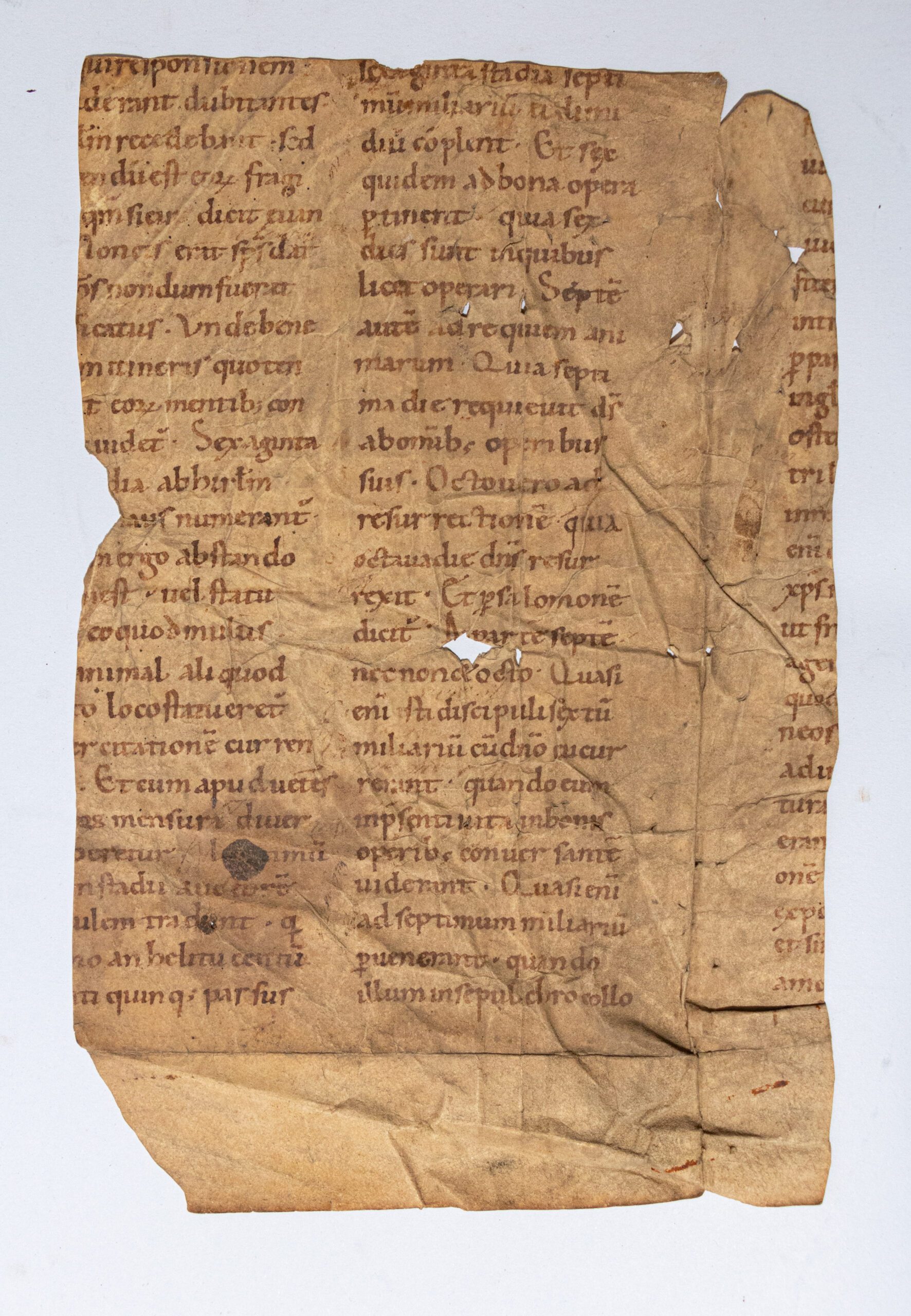 Haymo of Halberstadt, Homily LXXI for Easter Monday, C11th, manuscript on parchment, France