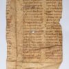 Leaves from a portable Missal with a reading by Bede (his homily for the Feast of the Annunciation of the Virgin) in Latin, manuscripts on parchment. [England or low countries 14th century].