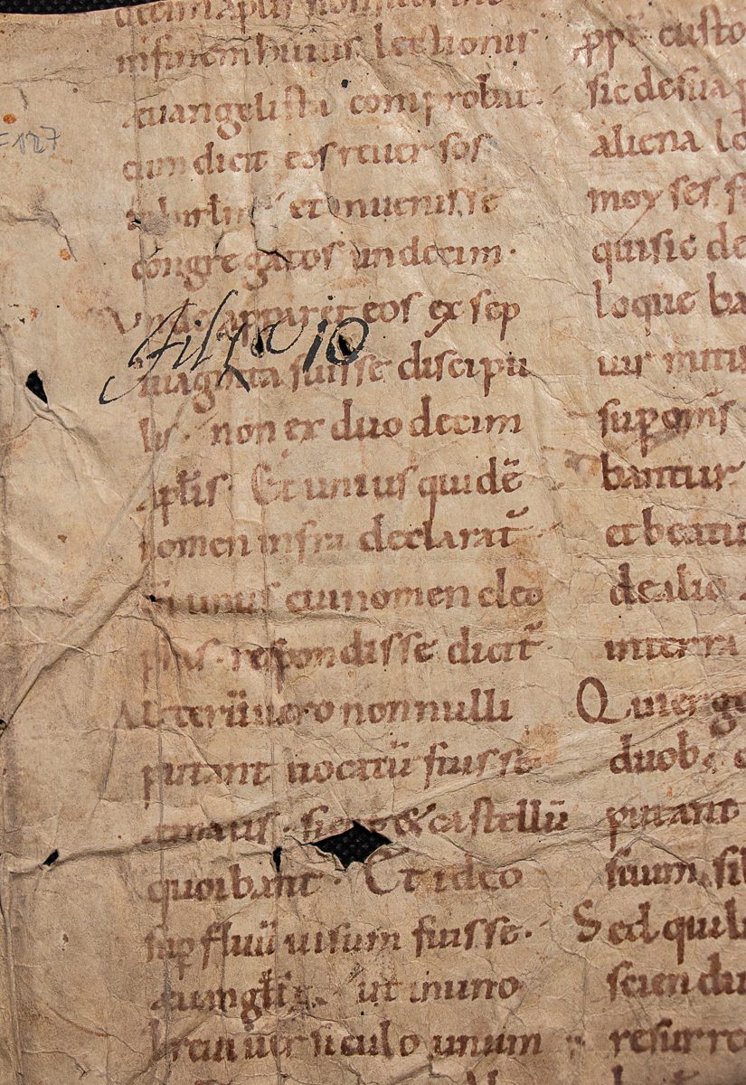 Haymo of Halberstadt, Homily LXXI for Easter Monday, C11th, manuscript on parchment, France