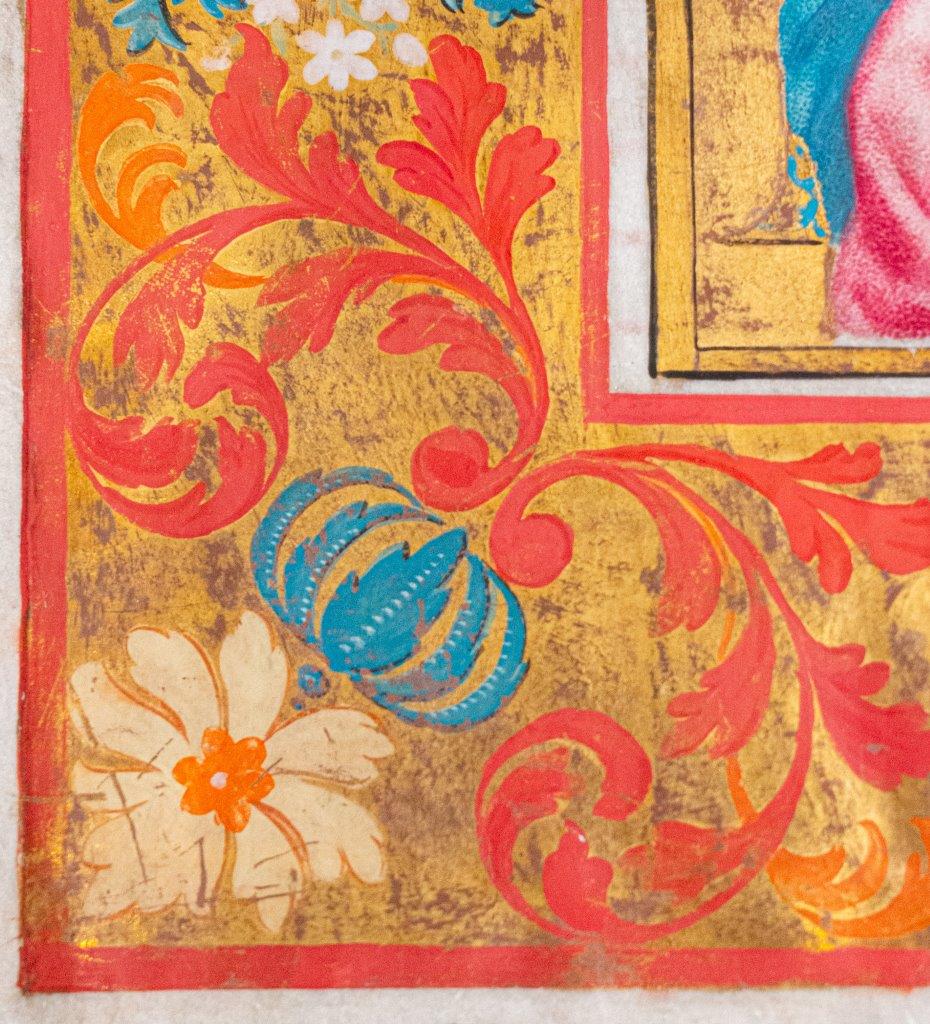 A title page from a monumental Gradual with an exquisite portrait