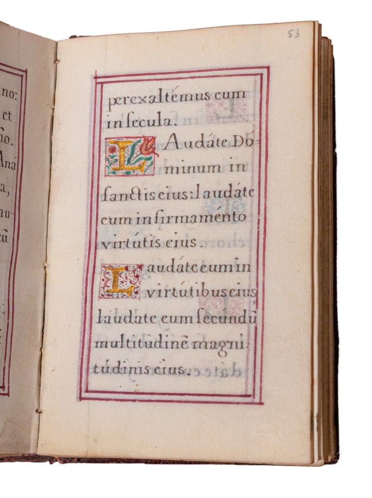 A gorgeous French devotional with charming illuminated painting of ‘Maria Lactans’. C17th A gorgeous French devotional with charming illuminated painting of ‘Maria Lactans’. C17th