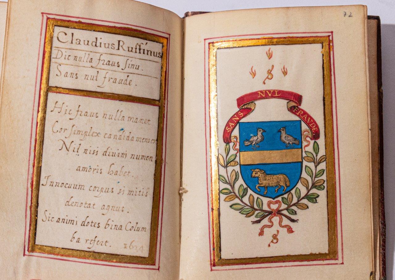 A gorgeous French devotional with charming illuminated painting of ‘Maria Lactans’. C17th A gorgeous French devotional with charming illuminated painting of ‘Maria Lactans’. C17th