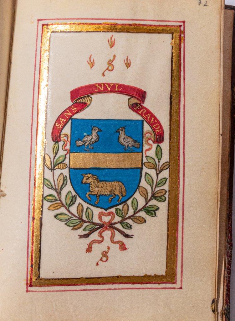 A gorgeous French devotional with charming illuminated painting of ‘Maria Lactans’. C17th A gorgeous French devotional with charming illuminated painting of ‘Maria Lactans’. C17th