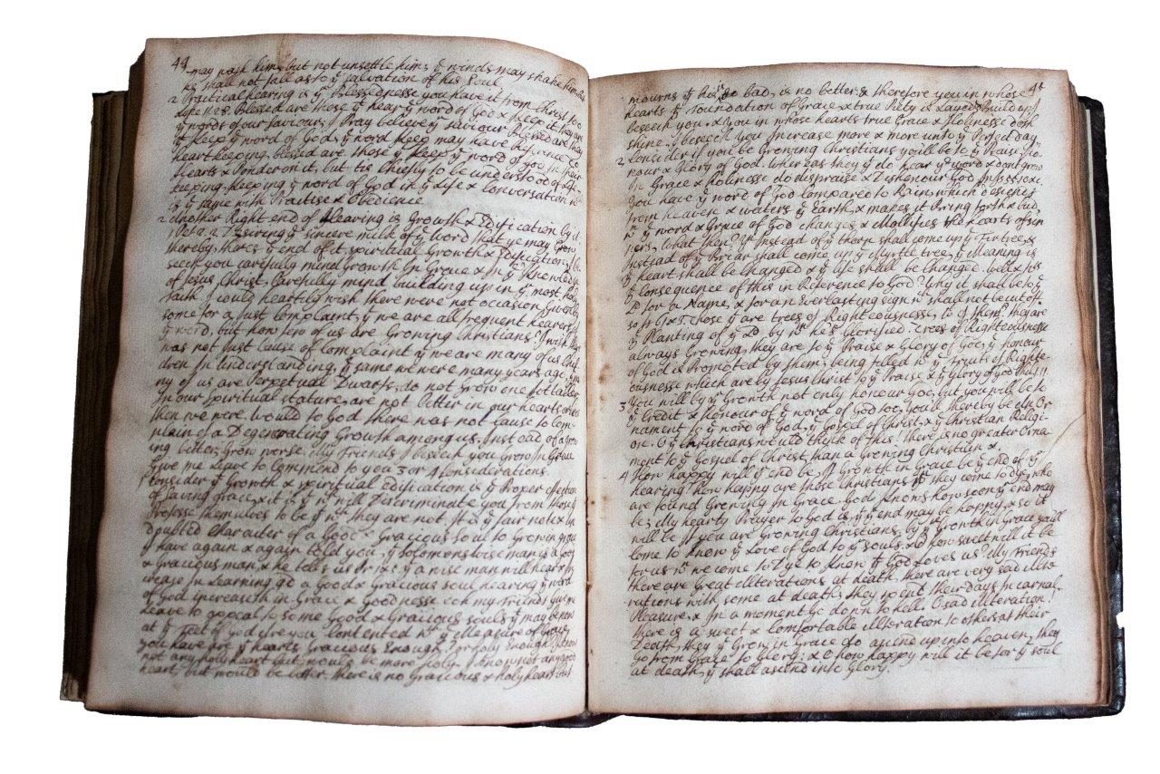 Unpublished manuscript sermons of an Ejected Puritan minister, 1700