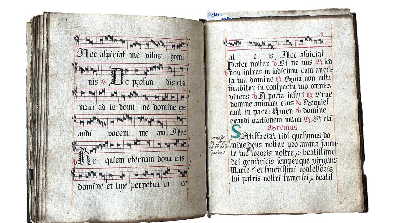 A prayer against the plague and other offices for Female Franciscan Use, Bruges, c.1550 decorated manuscript A prayer against the plague and other offices for Female Franciscan Use, Bruges, c.1550 decorated manuscript