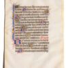 Finely produced illuminated leaf from a French Psalter, c.1480