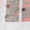 Finely produced illuminated leaf from a French Psalter c.1480