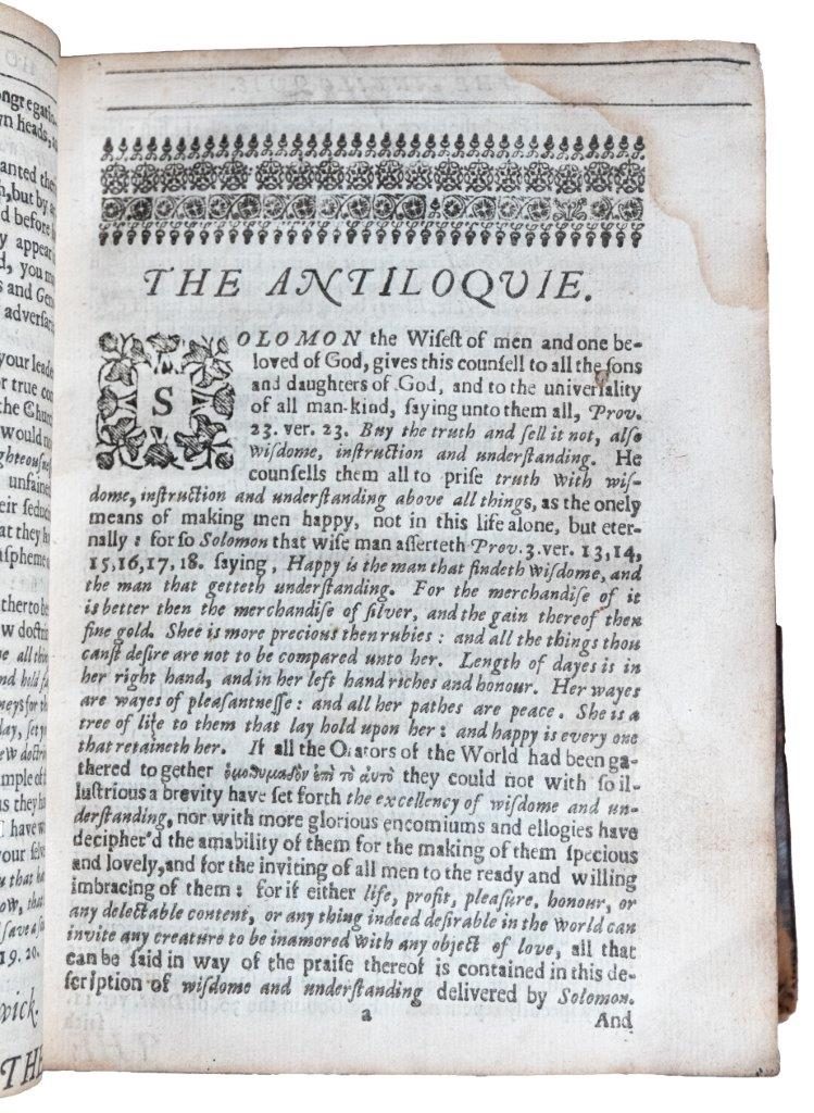 Bastwick’s ‘Utter Routing of the whole army’ 1646 in contemporary binding