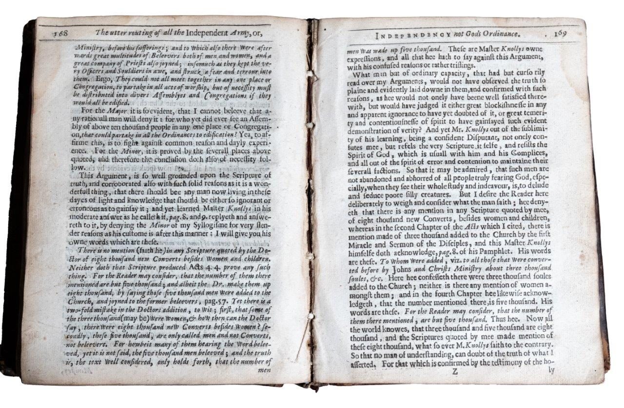Bastwick’s ‘Utter Routing of the whole army’ 1646 in contemporary binding