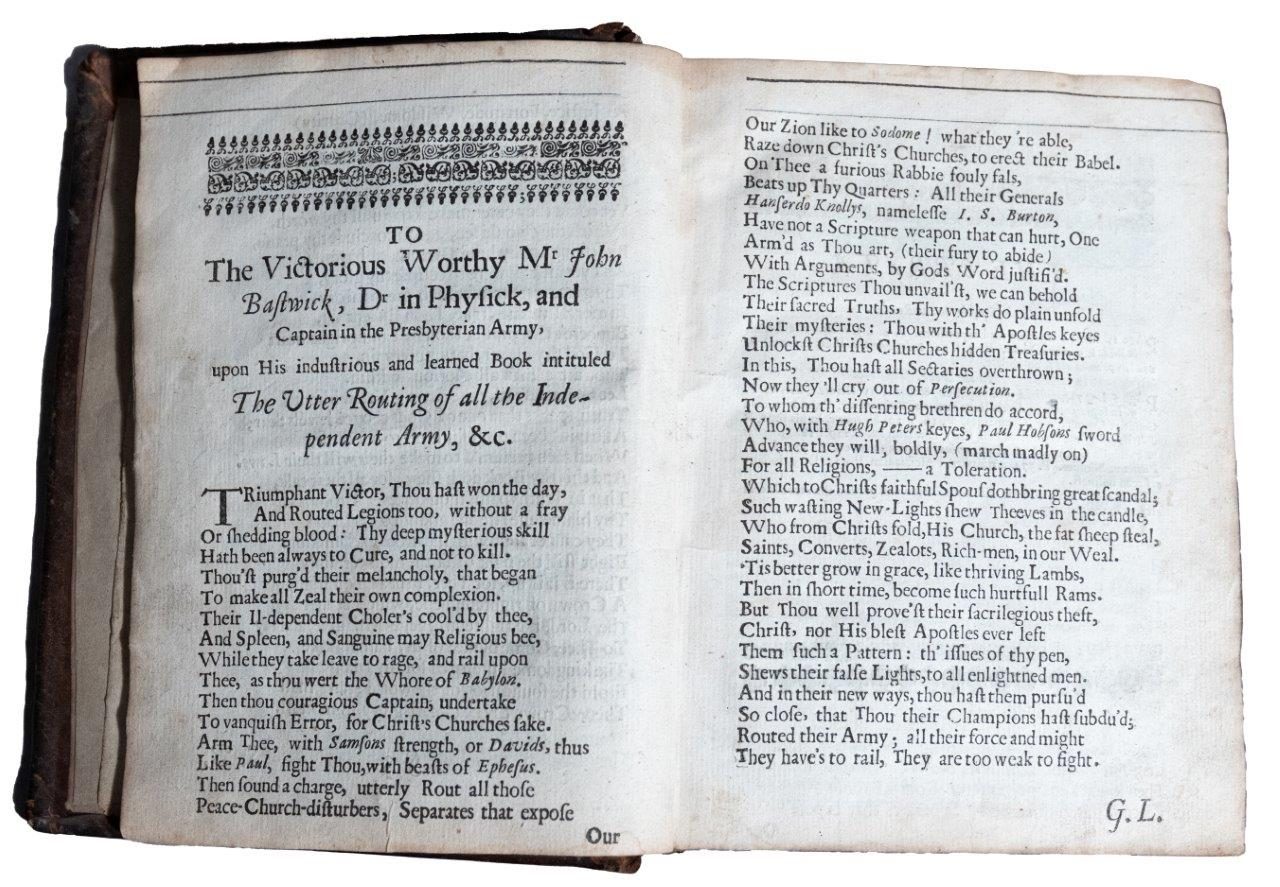 Bastwick’s ‘Utter Routing of the whole army’ 1646 in contemporary binding
