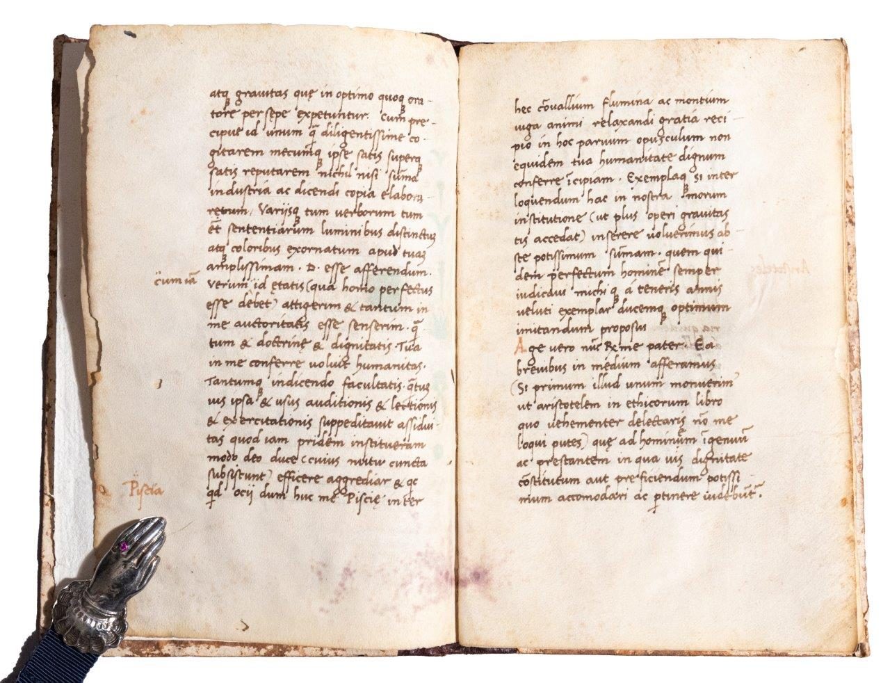 Unknown codex by humanist Bernardius Florentius, 1476, Florence, Italy