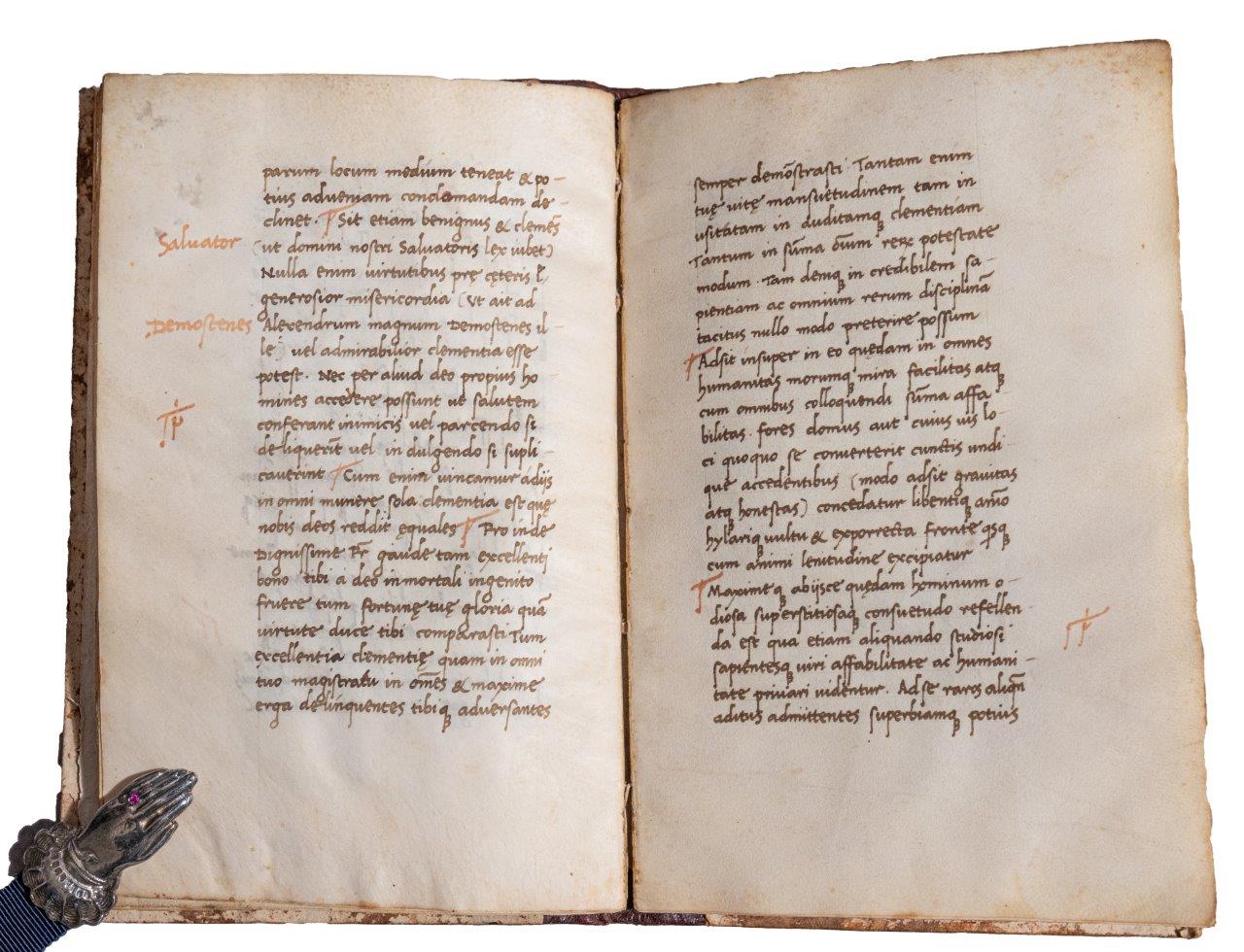 Unknown codex by humanist Bernardius Florentius, 1476, Florence, Italy