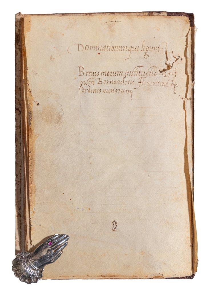 Unknown codex by humanist Bernardius Florentius, 1476, Florence, Italy