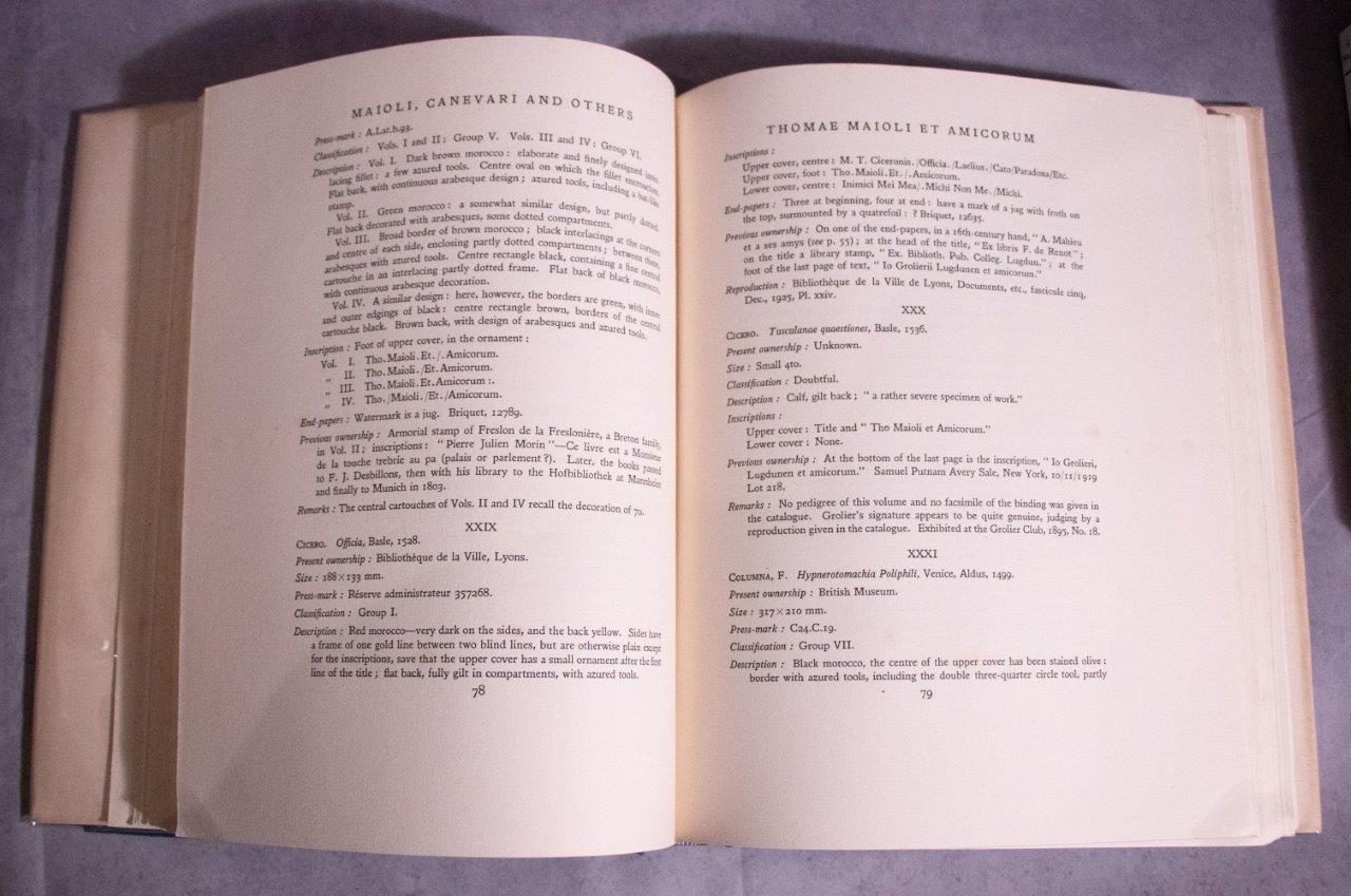 Maioli, Canevari and Others. [Monographs on Bookbinding]