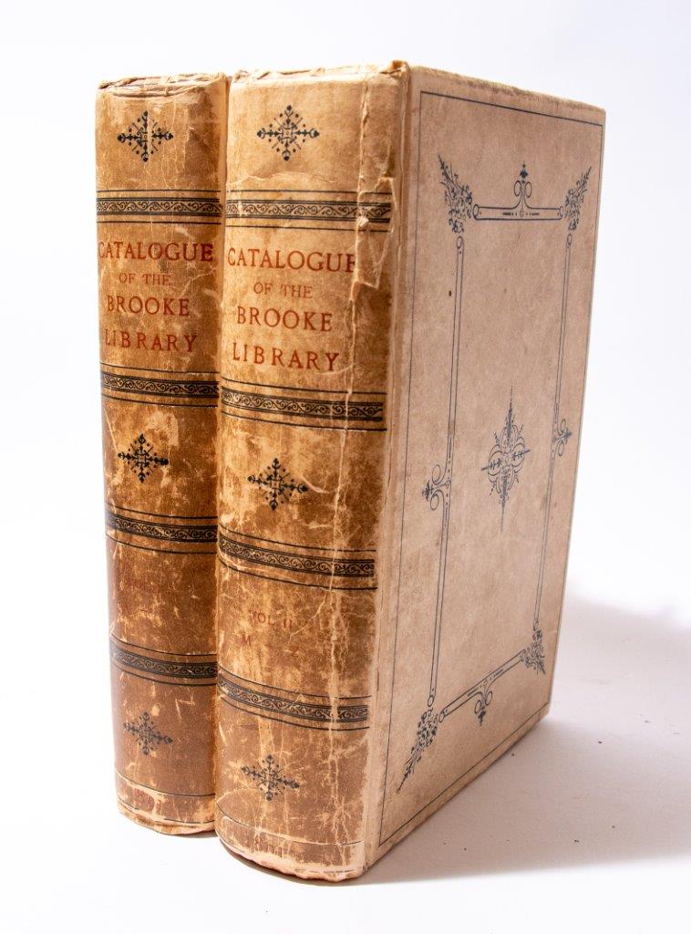 Catalogue of the Manuscripts and Printed Books collected by Thomas Brooke, F.S.A. and preserved at Armitage Bridge House, near Huddersfield, 2 volumes, 1st edition,