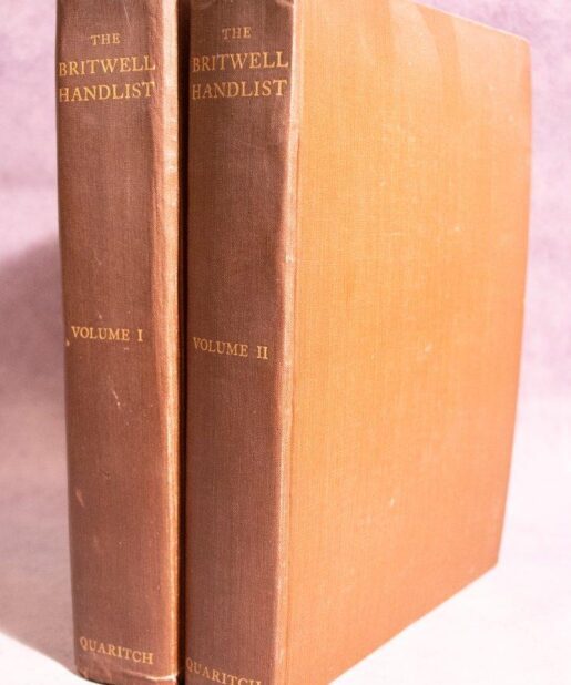 The Britwell Handlist; or, Short-Title Catalogue of the Principal Volumes from the Time of Caxton to the Year 1800 Formerly in the Library of Britwell Court, Buckinghamshire. [ 2 vols, complete set ]