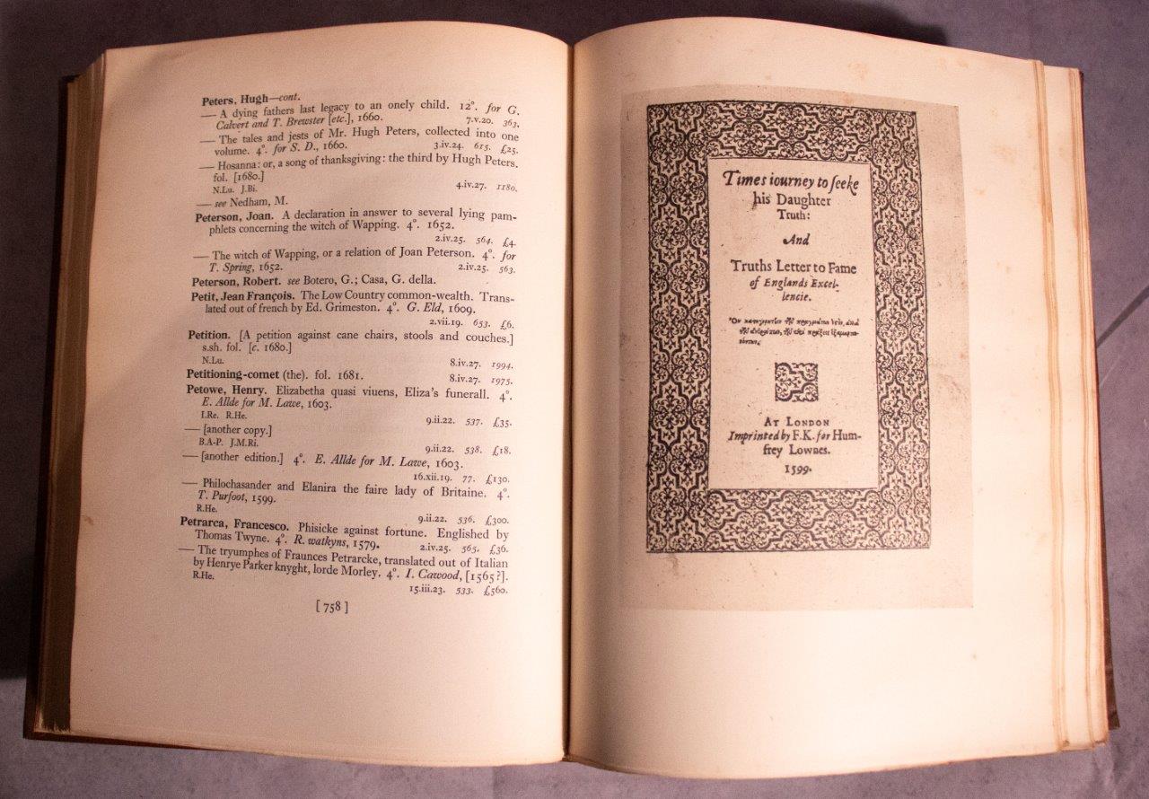 The Britwell Handlist; or, Short-Title Catalogue of the Principal Volumes from the Time of Caxton to the Year 1800 Formerly in the Library of Britwell Court, Buckinghamshire. [ 2 vols, complete set ]
