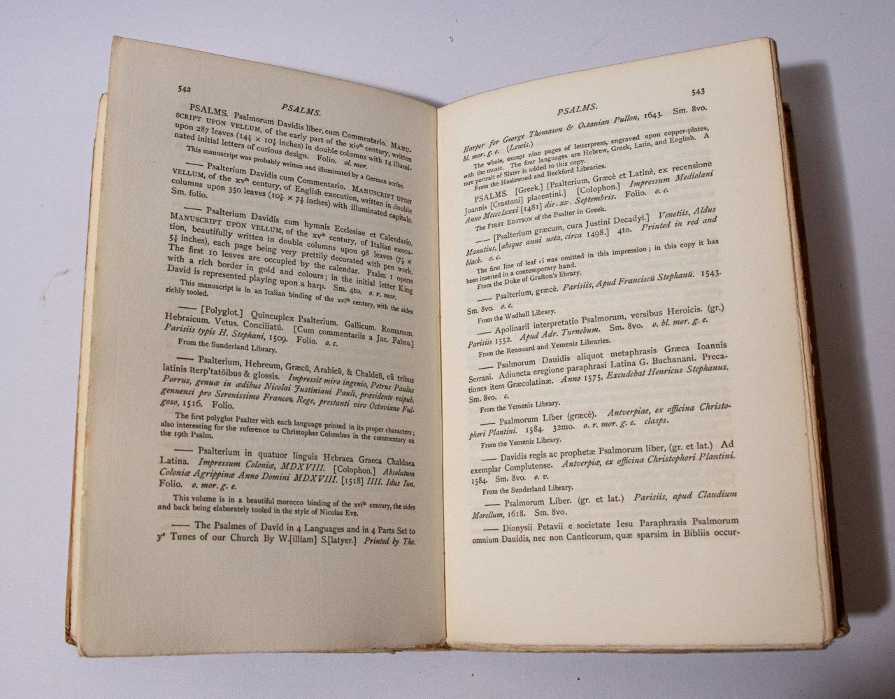 Catalogue of the Manuscripts and Printed Books collected by Thomas Brooke, F.S.A. and preserved at Armitage Bridge House, near Huddersfield, 2 volumes, 1st edition,