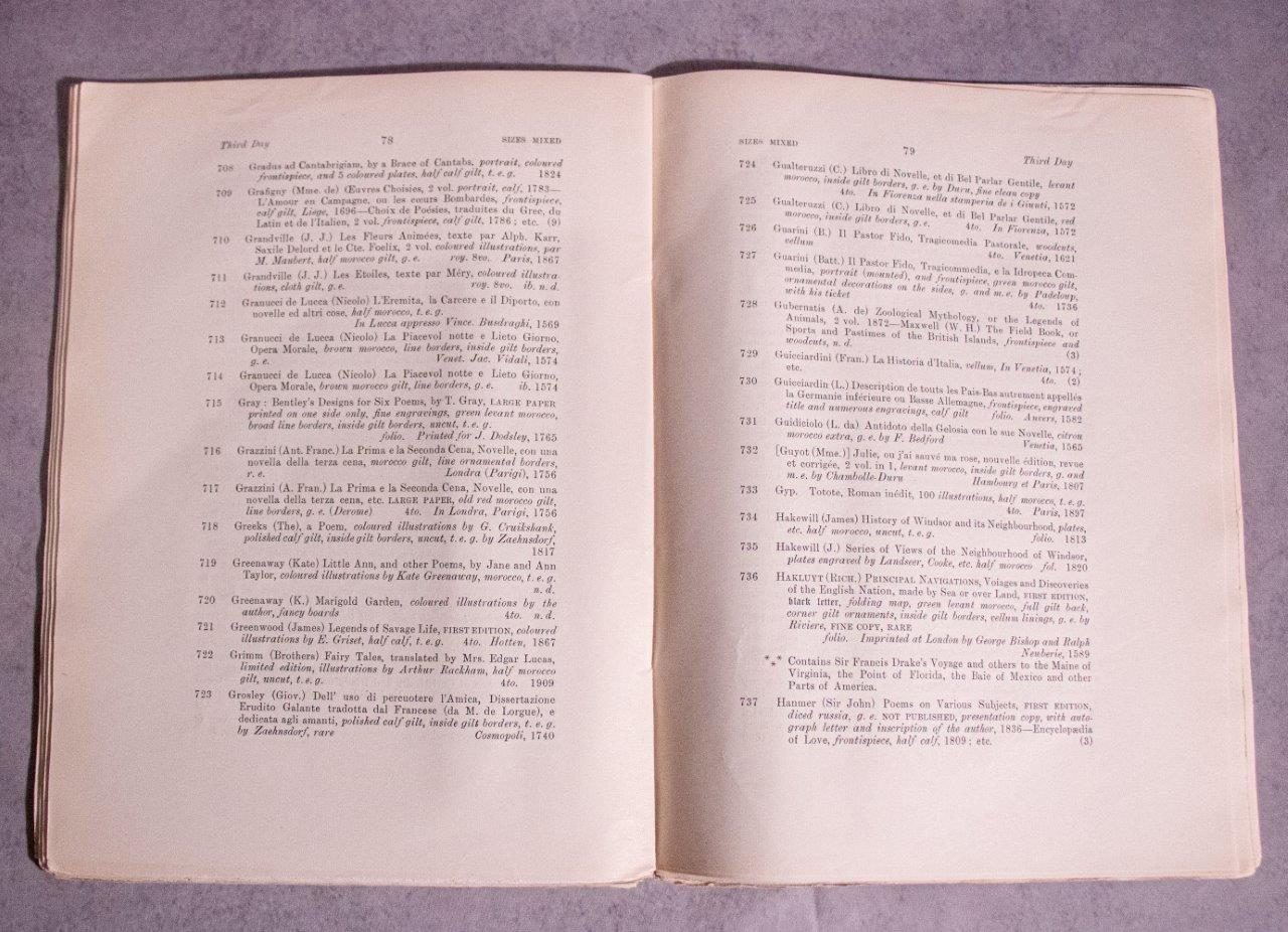 Catalogue of the Books and Manuscripts from the Library of the Late Rt. Hon. The Earl of Mexborough .including an Important Collection of Americana.