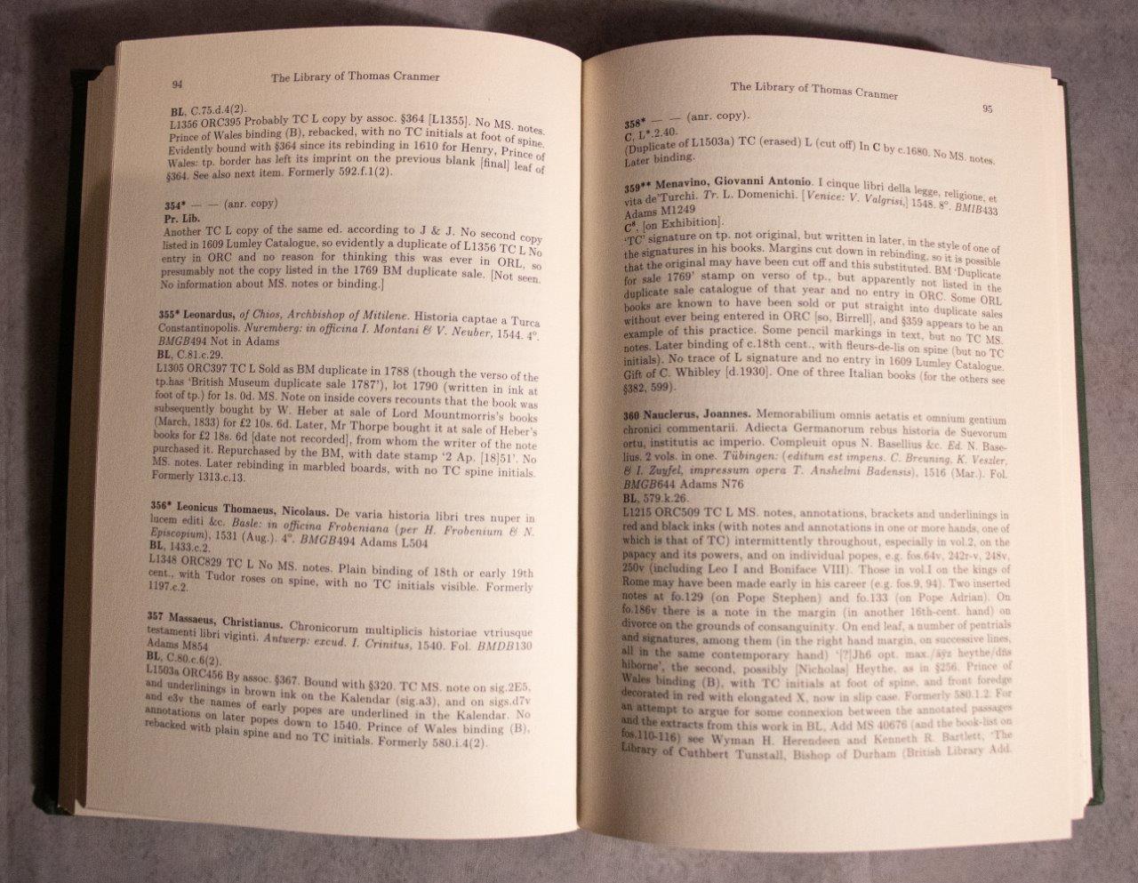 The Library of Thomas Cranmer