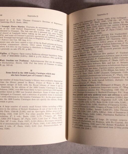 The Library of Thomas Cranmer
