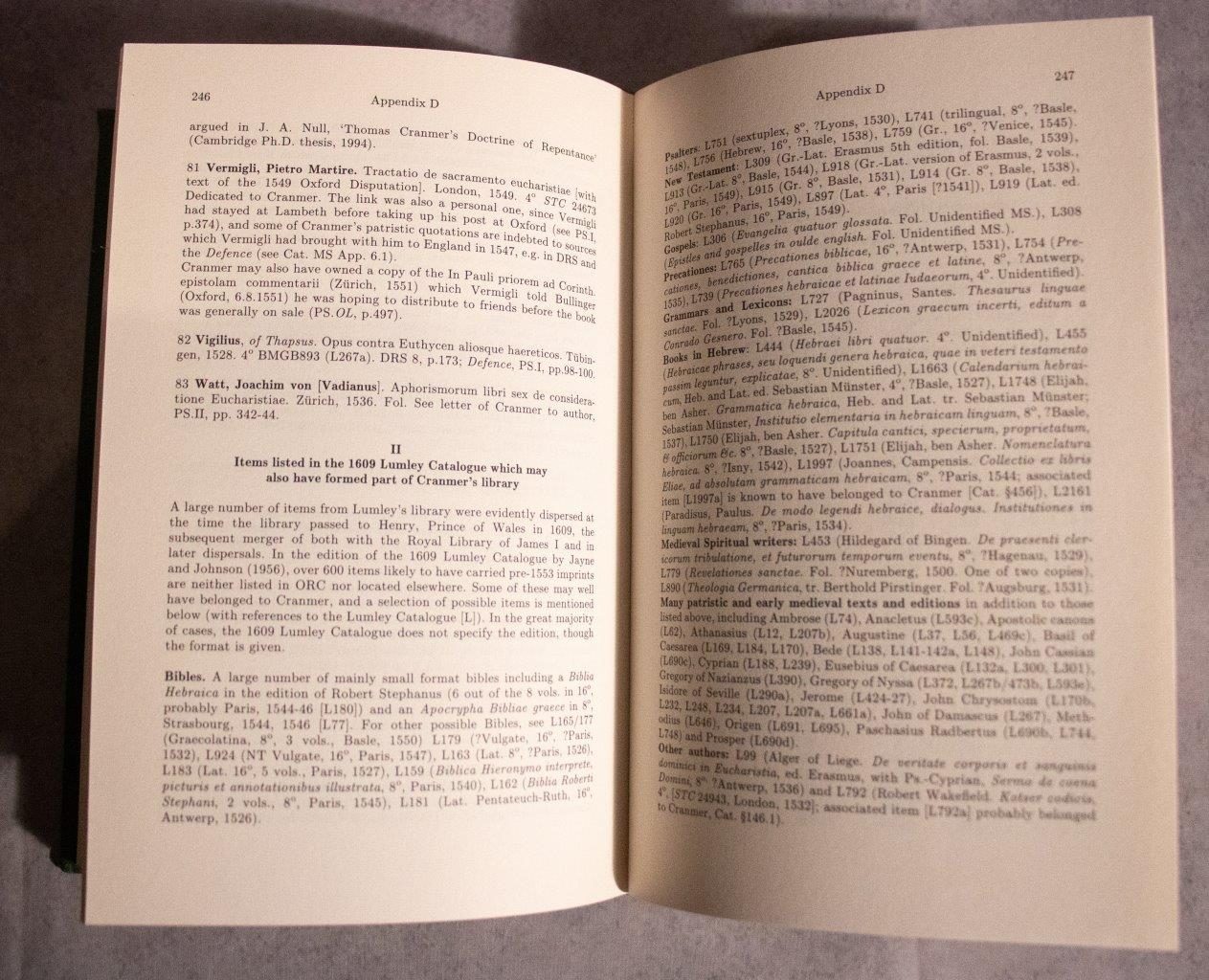 The Library of Thomas Cranmer