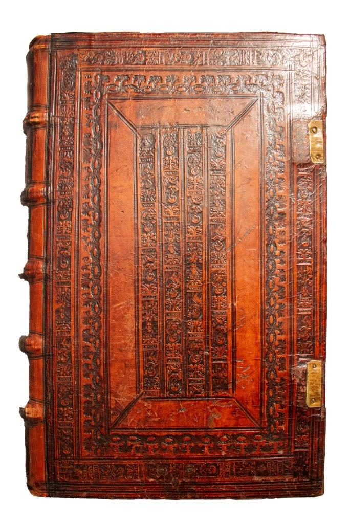 Dated panel binding of Estienne’s Eusebius Pamphili in Garamond’s ‘grecs du roi’ font. 1544 Excellent Provenance