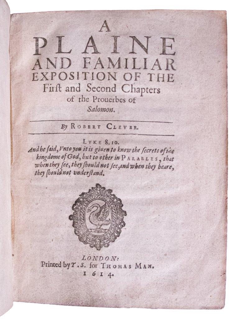 Complete works of Dod & Cleaver on Proverbs with Bathshebaes Instructions 1614