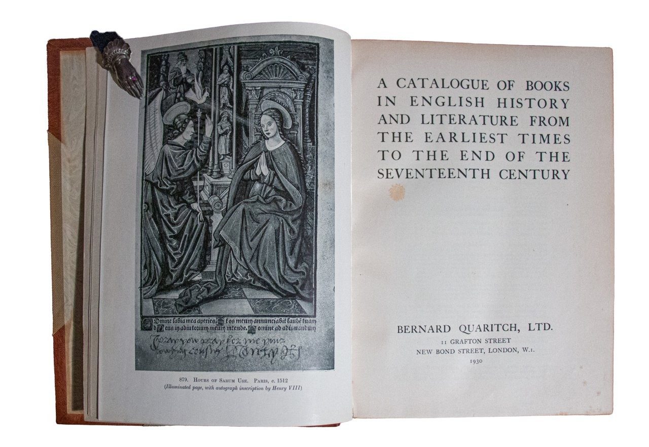 Attractive binding of Quaritch ‘Catalogue of Books’ 1930 Attractive binding of Quaritch ‘Catalogue of Books’ 1930
