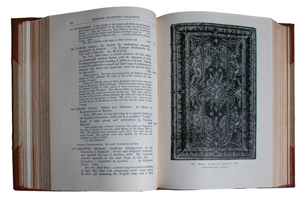Attractive binding of Quaritch ‘Catalogue of Books’ 1930 Attractive binding of Quaritch ‘Catalogue of Books’ 1930